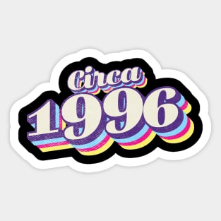 1996 Birthday Sticker